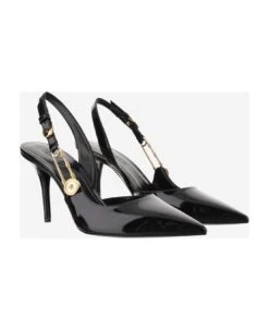 Versace Pumps With Safety Pin -Urban Shoes World 61708dece6eee4b4157d64537b7e3f7c