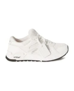 Off-White White Leather Kick Off Lace-up Sneakers