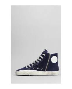 Golden Goose Francy Sneakers In Blue Suede -Urban Shoes World 69a9a689fef1b32f1b3d4657a9de0648