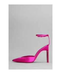 Perine Pumps In Fuxia Satin -Urban Shoes World 6f671d9aa6e08141f0f02e2d0337413b