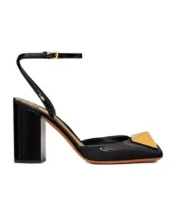 Valentino Garavani Garavani One Stud Patent Leather Pumps