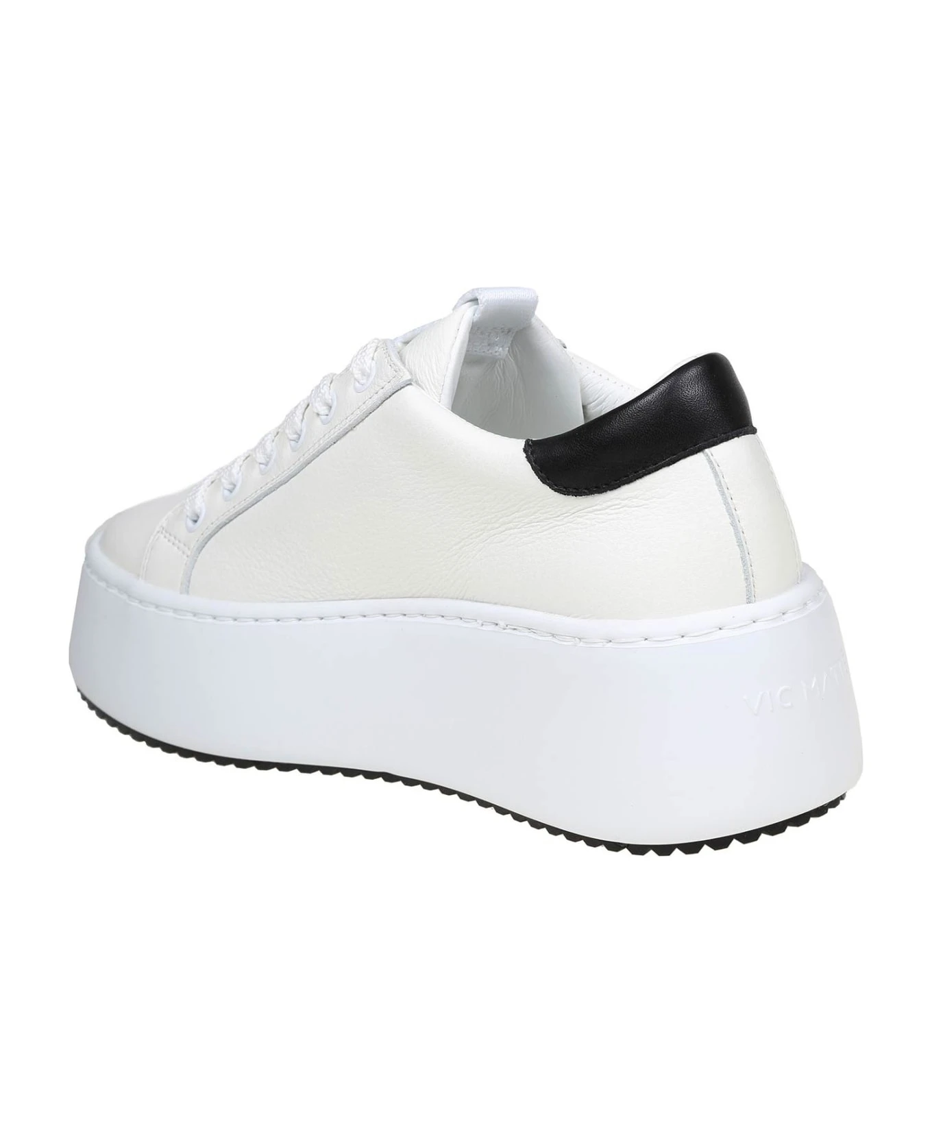 Vic Matié ' Butter Sneakers In White Leather 3 Vic Matié ' Butter Sneakers In White Leather - Image 3