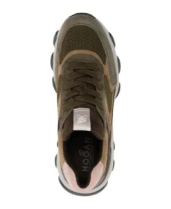 Sneakers Hogan Hyperactive Green Brown Pink -Urban Shoes World 7b0efe2a34f4219fb69960340363ab29