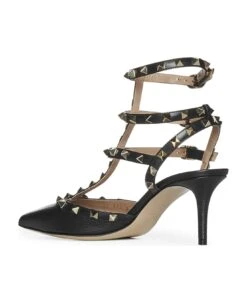 Valentino Garavani Ankle Strap Rockstud T. 65 Vitello St.alce/vitello/platinum Studs -Urban Shoes World 8054a42b5c4c00540dfcb3f10694f3b4