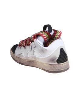 Lanvin Curb Sneakers In Leather Color White -Urban Shoes World 823ab3491a92c59606e3261359416dc7