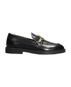 Chloé Mercie Loafers In Black Leather