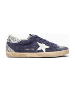 Golden Goose Super-star Blue/silver Trainer