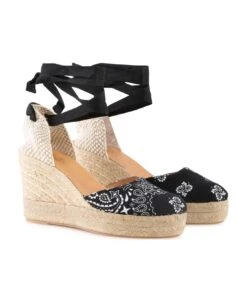 MC2 Saint Barth Espadrillas With High Wedge And Ankle Lace