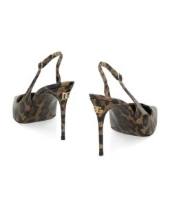 Dolce & Gabbana Kim Dolce&gabbana - Leather Pointy-toe Slingbacks -Urban Shoes World 8d7383133fb61d9ae612c6fcc95e6d39
