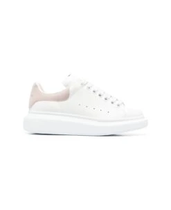 Alexander McQueen White Oversize Sneakers With Patchouli Suede Spoiler