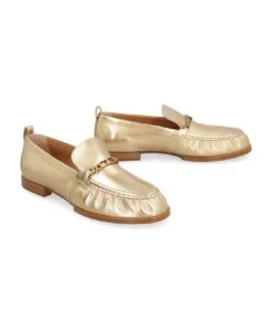 Tod's Metallic Leather Loafers -Urban Shoes World 91169a710231e7cb539e73450a0aad31