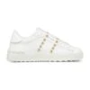 Valentino Garavani Sneakers Rockstud Untitled Vitello Tecnic Calf/platinum Studs/rs