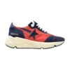 Golden Goose Red/blue Leather Suede Running Sneakers