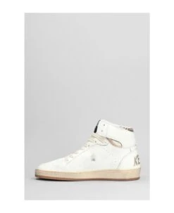 Golden Goose Sky Star Sneakers In White Leather -Urban Shoes World 943bc7c2226e1dc51b79b299ed1ba051