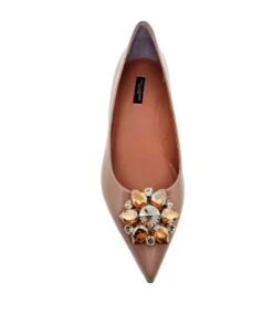 Dolce & Gabbana Bellucci Leather Flats -Urban Shoes World 96c202da86efd6d952b6e395e2ed07a1