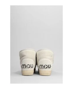 Mou Eskimo Sneaker Low Heels Ankle Boots In Beige Suede -Urban Shoes World 974aa9dabffaa0ff3be670c97e6fafb0