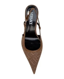 Versace Pump With Logo All-over -Urban Shoes World 9796936c371f6308ecd21457a1bdd5a0