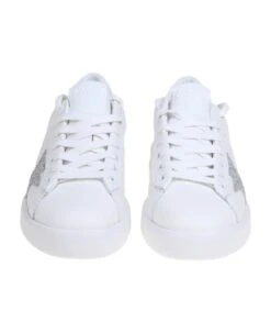 Golden Goose Pure Star Leather Sneakers With Crystal Star -Urban Shoes World 9821f93ab7ece5579bbb7b5c8a51c6d1