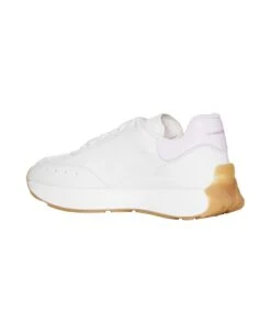 Alexander McQueen White And Pink Sprint Runner Sneaker -Urban Shoes World 98f48798fb017ec7ba5ef3846888ced8