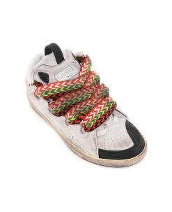 Lanvin Used-effect 'curb' Sneakers -Urban Shoes World 9b4048a23d53b1da4f35486bbfb9e740