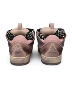 Lanvin Rose Leather Sneakers -Urban Shoes World 9bd58e2321dc40442fd882cfcd7f6c7b