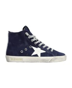 Golden Goose Francy Sneakers In Blue Suede