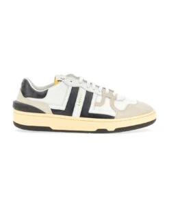 Lanvin Mesh, Suede And Nappa Leather Sneaker