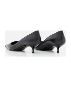 Alexander McQueen 40mm Kitten Heel Leather Pumps -Urban Shoes World 9e52f0762652c92ec252ab6f3caad62a
