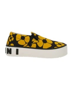 Marni Printed Slip On Sneakers