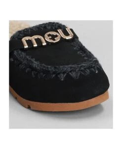 Mou Winter Bio Slide Slipper-mule In Black Suede -Urban Shoes World 9f23d527e3073d03debe9a5824382cc5