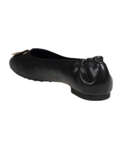 Tory Burch Balletina New Logo In Black Leather -Urban Shoes World a3deefc0822dd3c71152ba6a9b5302b7
