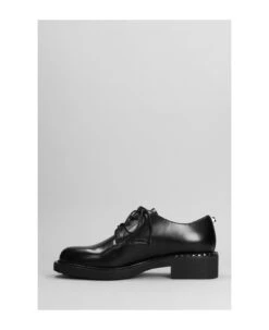 Ash Freak Lace Up Shoes In Black Leather -Urban Shoes World aace2fce12a3801ca45f81fa2562babe