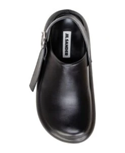 Jil Sander Leather Sabot -Urban Shoes World abf074e4d5bbc70c1c693bcc0d6b87ae