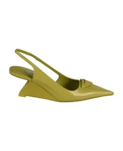 Prada Slingback Logo Pumps