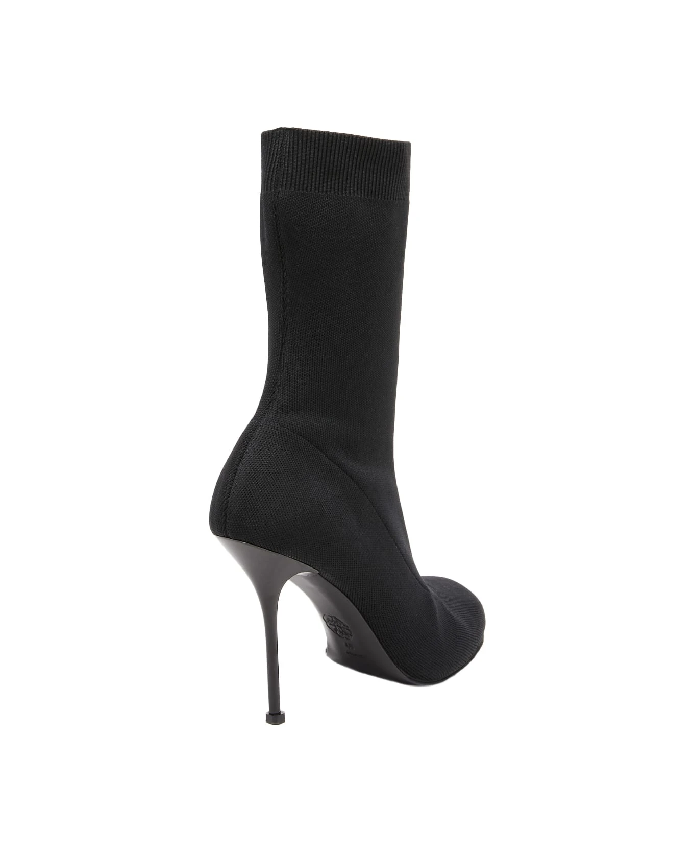 Alexander McQueen Black Knitted Ankle Boots 3 Alexander McQueen Black Knitted Ankle Boots - Image 3