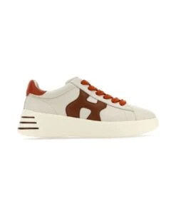 Hogan White Leather Rebel Sneakers