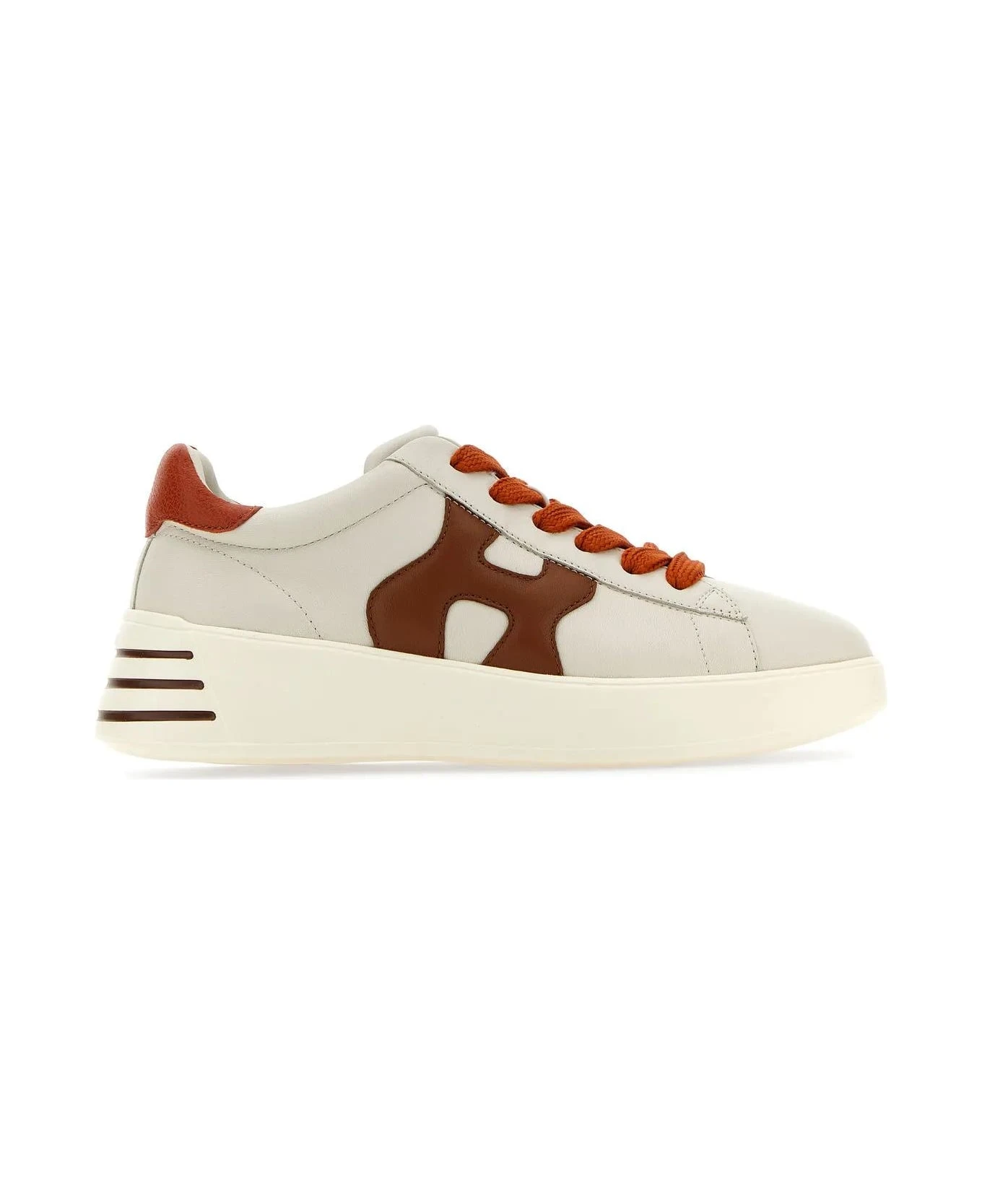 Hogan White Leather Rebel Sneakers 1 Hogan White Leather Rebel Sneakers