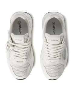 Off-White White Leather Kick Off Lace-up Sneakers -Urban Shoes World af0caddb532d72e08d2759fa589c1484