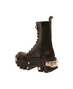 Balenciaga 'bulldozer' Black Lace-up Boots With Logo And Studs In Leather Woman 6 Balenciaga 'bulldozer' Black Lace-up Boots With Logo And Studs In Leather Woman -Urban Shoes World b5533b6f3a95041376ba31529cb2bb91