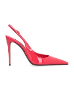 Dolce & Gabbana Patent Leather Pointy-toe Slingback