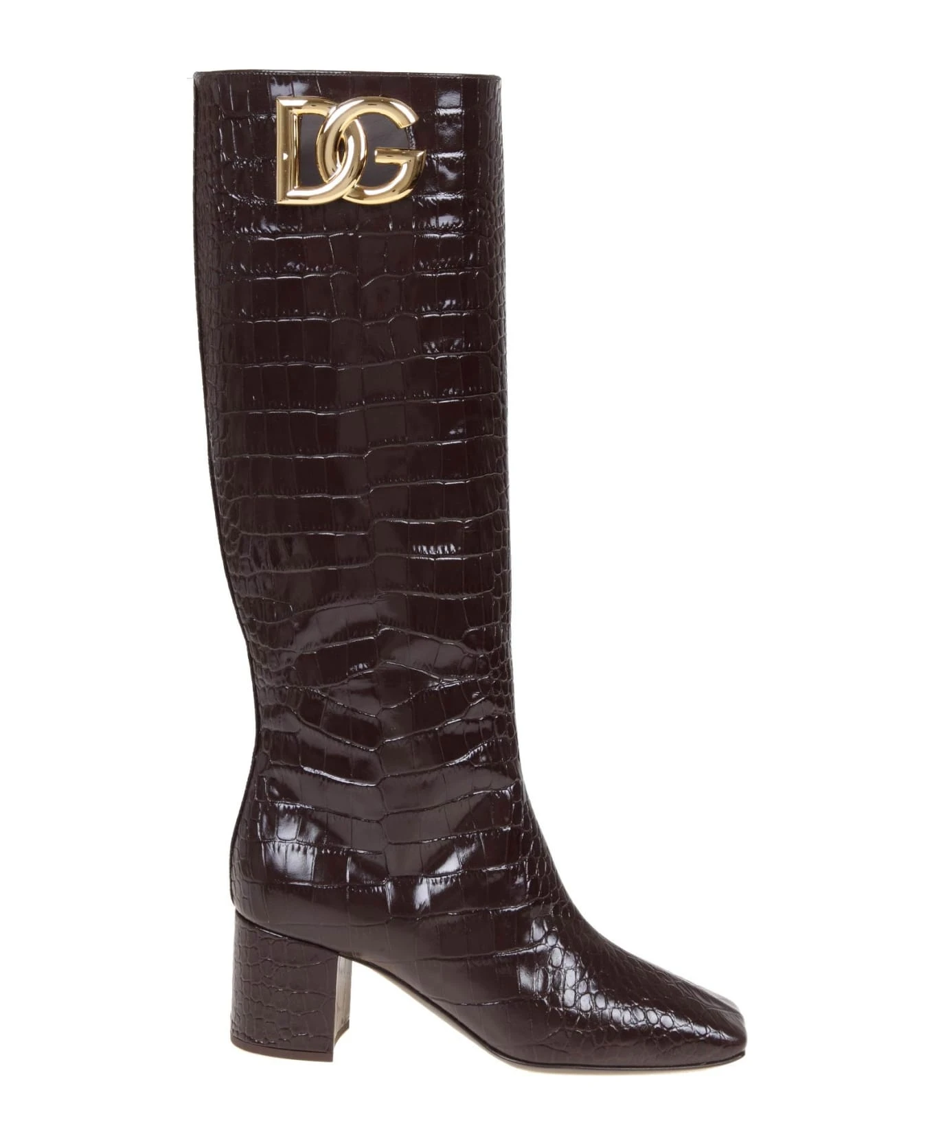 Dolce & Gabbana Boots In Coconut Print Leather 1 Dolce & Gabbana Boots In Coconut Print Leather