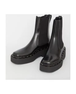 Valentino Garavani Beatle Rockstud M-way Boots -Urban Shoes World baeb6c29a6da2d839950897c9efd00be