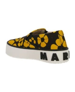Marni Printed Slip On Sneakers -Urban Shoes World bf3b45519315a899f2c0f431e9059894
