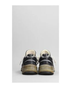 Golden Goose Running Sneakers In Black Synthetic Fibers -Urban Shoes World c054aa7879bbc417dc4de5cf40eba08d