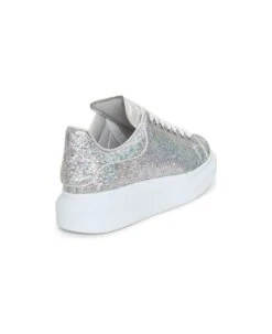 Alexander McQueen Silver Low Top Sneakers With All-over Glitters And Oversized Platform In Faux Leather Woman 5 Alexander McQueen Silver Low Top Sneakers With All-over Glitters And Oversized Platform In Faux Leather Woman -Urban Shoes World c771af64e33b8d5005695e99be0eba2f