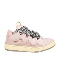 Lanvin Skate Sneakers In Pink Leather