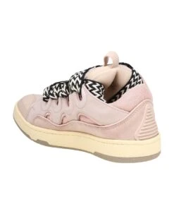 Lanvin Skate Sneakers In Pink Leather -Urban Shoes World cd0c1e8a23cb0ea49d5489559a68df96