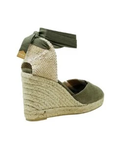 Castañer Castaner Canvas Chiara Olive Sandals Espadrilles -Urban Shoes World cdff7e4ce72387cee2760e5647871922