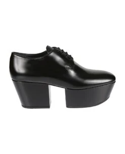 Prada Leather Platform Loafers