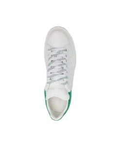 Alexander McQueen White Oversized Sneakers With Bright Green Spoiler -Urban Shoes World d1e5204494af4e01bb9fdc43fbe8c9d0